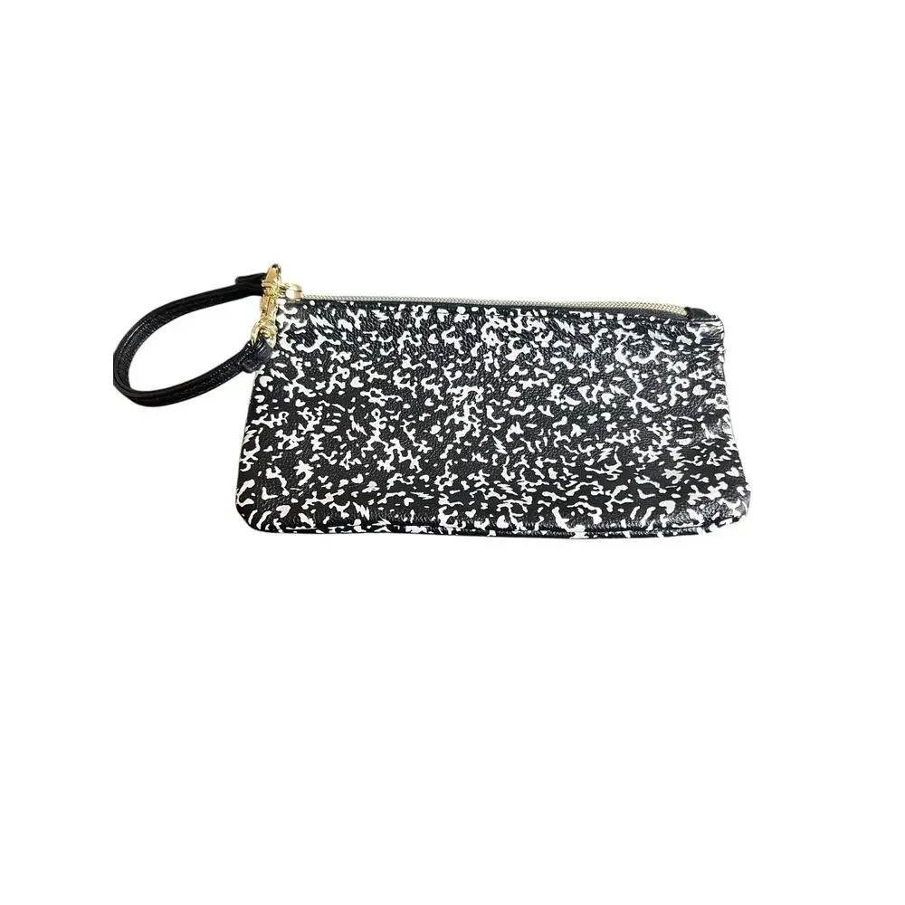 VTG Betsey Johnson Composition Notebook   Wristlet Pouch Satin Rose Lined Print